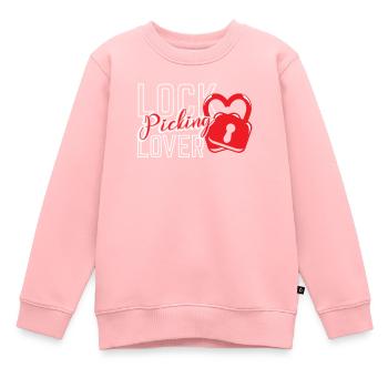 Lock Picking Liebhaber Knacken Knacker Schloss - Kinder Premium Organic Sweatshirt - Rosa - Vorne - AI Model Kid Female (0cm)
