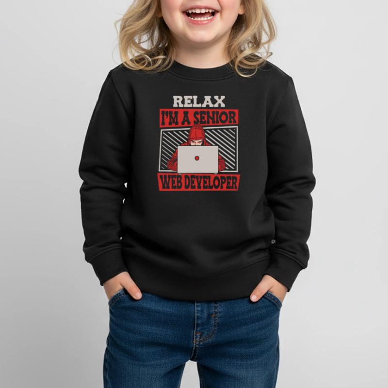 Web Developer Web Developer Senior Kids Premium Organic Sweatshirt