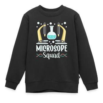 Microscope Team Dictons Microscopes Microscopes - Sweat Premium enfant bio - noir - Devant - AI Model Kid Female (0cm)