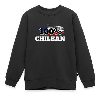 Chili - Sweat Premium enfant bio - noir - Devant - AI Model Kid Female (0cm)