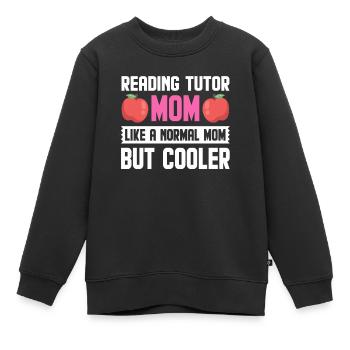 Tuteur Cadeau Tuteur - Sweat Premium enfant bio - noir - Devant - AI Model Kid Female (0cm)