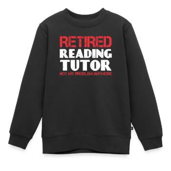 Tuteur Cadeau Tuteur - Sweat Premium enfant bio - noir - Devant - AI Model Kid Female (0cm)