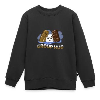 Schokolade - Kinder Premium Organic Sweatshirt - Schwarz - Vorne - AI Model Kid Female (0cm)