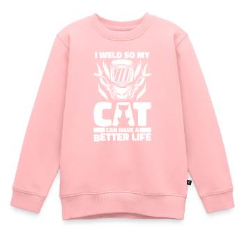 Serrurier soudeur - Sweat Premium enfant bio - rose - Devant - AI Model Kid Female (0cm)