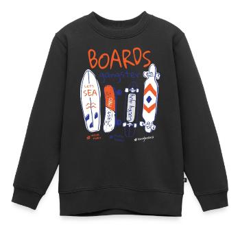 Gangster-Slogan an Bord - Kinder Premium Organic Sweatshirt - Schwarz - Vorne - AI Model Kid Female (0cm)