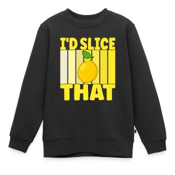 Limonade Limonadenstand - Kinder Premium Organic Sweatshirt - Schwarz - Vorne - AI Model Kid Female (0cm)