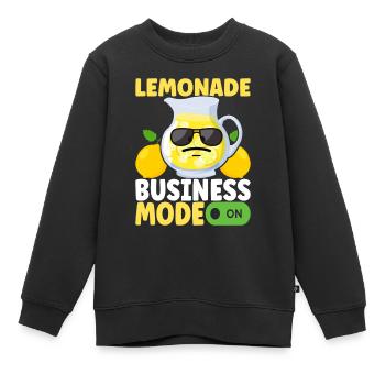 Limonade Limonadenstand - Kinder Premium Organic Sweatshirt - Schwarz - Vorne - AI Model Kid Female (0cm)