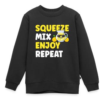 Limonade Limonadenstand - Kinder Premium Organic Sweatshirt - Schwarz - Vorne - AI Model Kid Female (0cm)