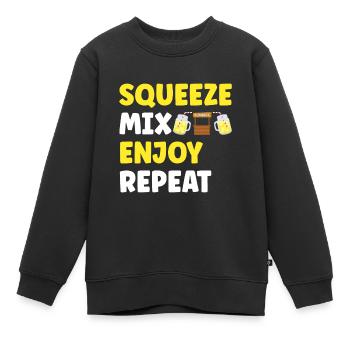Limonade Limonadenstand - Kinder Premium Organic Sweatshirt - Schwarz - Vorne - AI Model Kid Female (0cm)