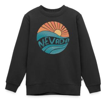 Nevada - Kinder Premium Organic Sweatshirt - Schwarz - Vorne - AI Model Kid Female (0cm)