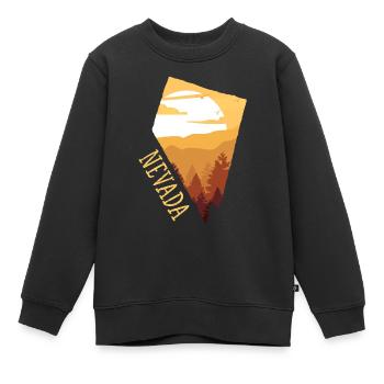 Nevada - Kinder Premium Organic Sweatshirt - Schwarz - Vorne - AI Model Kid Female (0cm)