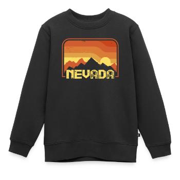 Nevada - Kinder Premium Organic Sweatshirt - Schwarz - Vorne - AI Model Kid Female (0cm)