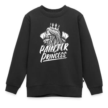 Maler Lackierer - Kinder Premium Organic Sweatshirt - Schwarz - Vorne - AI Model Kid Female (0cm)