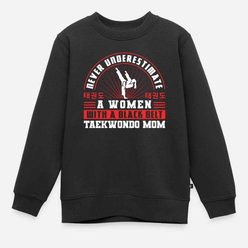 TKD Korean Martial Arts Tae Kwon - Kinder Premium Organic Sweatshirt - Schwarz