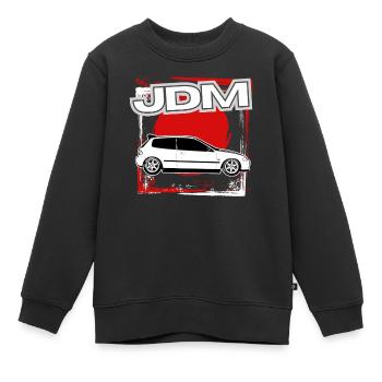 Jdm / Tuning / Turbocompresseur / Jantes / Chiptuning - Sweat Premium enfant bio - noir - Devant - AI Model Kid Female (0cm)