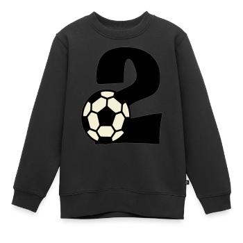 I'm already 2! - Kids Premium Organic Sweatshirt - black - Front - AI Model Kid Female (0cm)