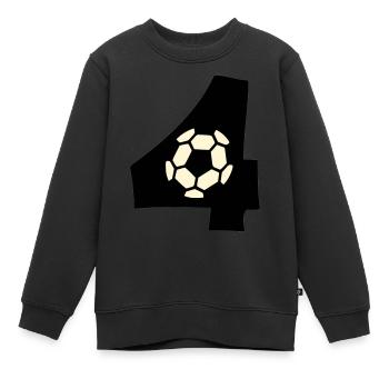 I'm already 4! - Kids Premium Organic Sweatshirt - black - Front - AI Model Kid Female (0cm)