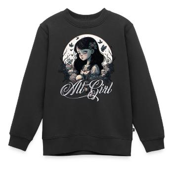 Alt Girl Alternative Girl - Kids Premium Organic Sweatshirt - black - Front - AI Model Kid Female (0cm)