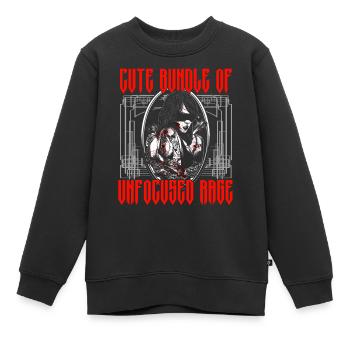 Funny Gothic Goth - Kids Premium Organic Sweatshirt - black - Front - AI Model Kid Female (0cm)