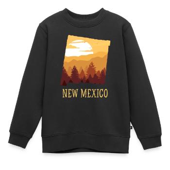 Nouveau-Mexique - Sweat Premium enfant bio - noir - Devant - AI Model Kid Female (0cm)