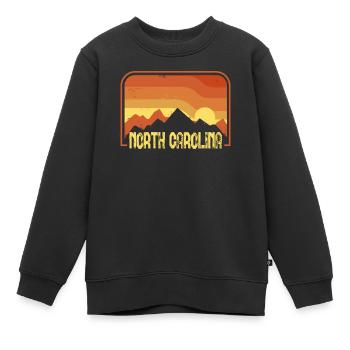 Caroline du Nord - Sweat Premium enfant bio - noir - Devant - AI Model Kid Female (0cm)