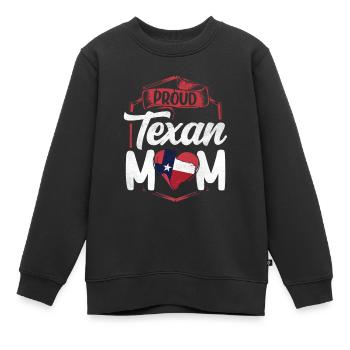 Stolze Texanische Mutter Texanisch Texas Texaner - Kinder Premium Organic Sweatshirt - Schwarz - Vorne - AI Model Kid Female (0cm)
