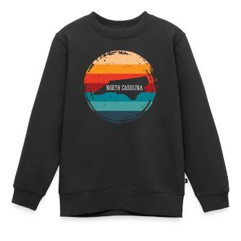Caroline du Nord - Sweat Premium enfant bio - noir - Devant - AI Model Kid Female (0cm)