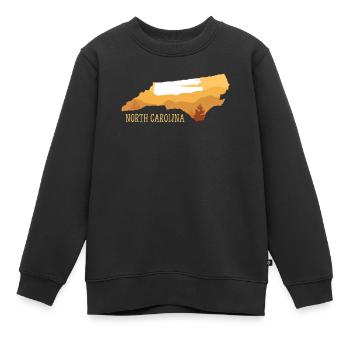 Caroline du Nord - Sweat Premium enfant bio - noir - Devant - AI Model Kid Female (0cm)