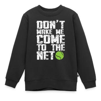 Lass mich nicht ins Netz kommen... - Kinder Premium Organic Sweatshirt - Schwarz - Vorne - AI Model Kid Female (0cm)