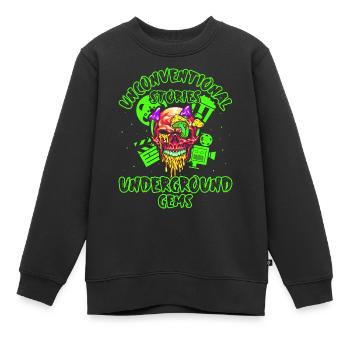 Underground Film, Independent Cinema, Horror - Kinder Premium Organic Sweatshirt - Schwarz - Vorne - AI Model Kid Female (0cm)