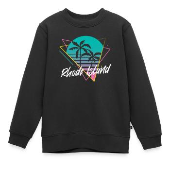 Rhode Island - Kinder Premium Organic Sweatshirt - Schwarz - Vorne - AI Model Kid Female (0cm)