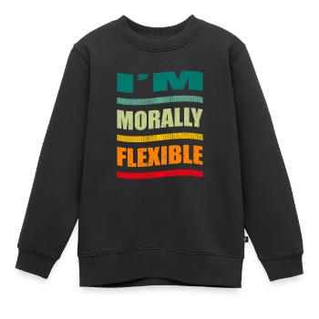 Schwarzer Humor - Kinder Premium Organic Sweatshirt - Schwarz - Vorne - AI Model Kid Female (0cm)