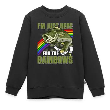Funny Fishing Men Women - Kinder Premium Organic Sweatshirt - Schwarz - Vorne - AI Model Kid Female (0cm)