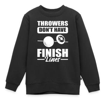 Les lanceurs n’ont pas de lignes d’arrivée qui sautent - Sweat Premium enfant bio - noir - Devant - AI Model Kid Female (0cm)
