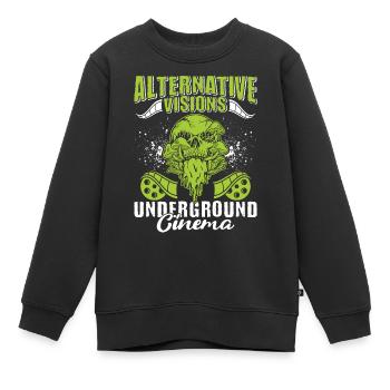 Underground Film, Independent Cinema, Horror - Kinder Premium Organic Sweatshirt - Schwarz - Vorne - AI Model Kid Female (0cm)