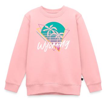 Wyoming - Kinder Premium Organic Sweatshirt - Rosa - Vorne - AI Model Kid Female (0cm)