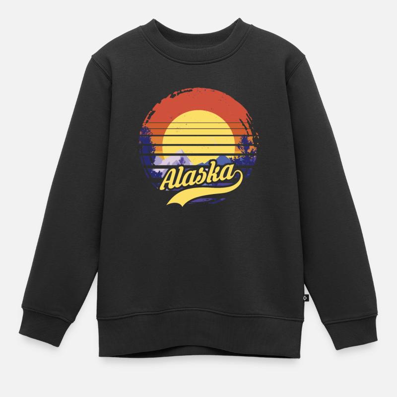 Alaska - Sweat Premium enfant bio - noir
