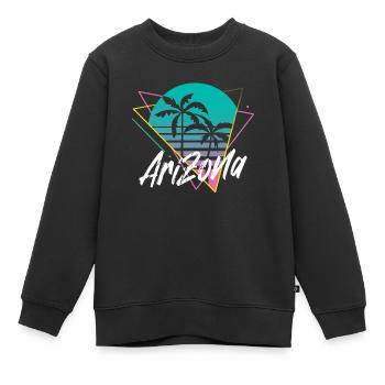 Arizona - Sweat Premium enfant bio - noir - Devant - AI Model Kid Female (0cm)