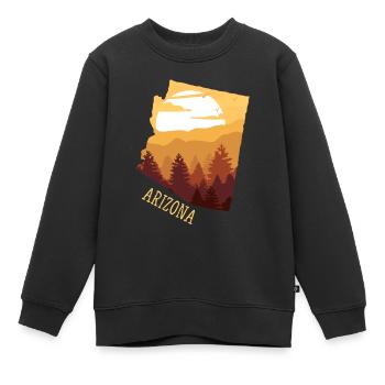 Arizona - Sweat Premium enfant bio - noir - Devant - AI Model Kid Female (0cm)