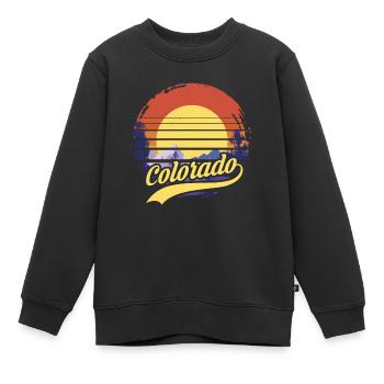 Colorado - Sweat Premium enfant bio - noir - Devant - AI Model Kid Female (0cm)