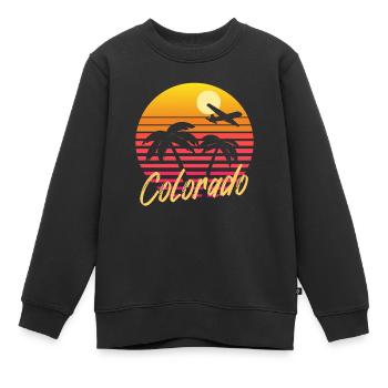 Colorado - Sweat Premium enfant bio - noir - Devant - AI Model Kid Female (0cm)