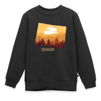 Colorado - Sweat Premium enfant bio - noir - Devant - AI Model Kid Female (0cm)