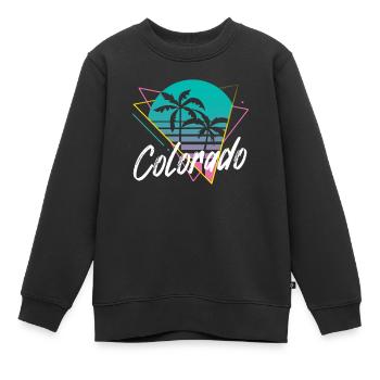 Colorado - Sweat Premium enfant bio - noir - Devant - AI Model Kid Female (0cm)