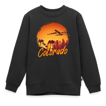 Colorado - Sweat Premium enfant bio - noir - Devant - AI Model Kid Female (0cm)