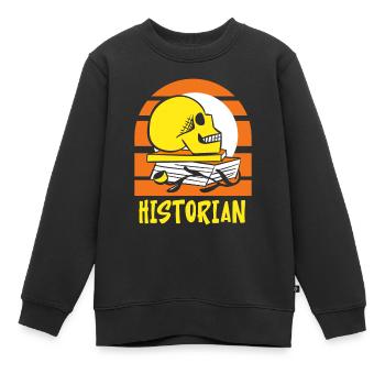 Historien Histoire Professeur d’histoire - Sweat Premium enfant bio - noir - Devant - AI Model Kid Female (0cm)