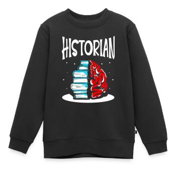 Historien Histoire Professeur d’histoire Histoire - Sweat Premium enfant bio - noir - Devant - AI Model Kid Female (0cm)