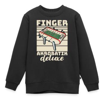 Tischfussball Geschenk Fans Wuzler Tischfussball - Kinder Premium Organic Sweatshirt - Schwarz - Vorne - AI Model Kid Female (0cm)