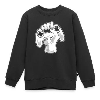 Videospiel -Controller Computerfreak - Kinder Premium Organic Sweatshirt - Schwarz - Vorne - AI Model Kid Female (0cm)