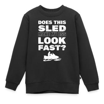 Motoneige Motoneige Motoneige - Sweat Premium enfant bio - noir - Devant - AI Model Kid Female (0cm)