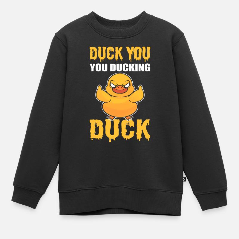 Esquivez-vous! Vous esquivez la volaille de canard - Sweat Premium enfant bio - noir